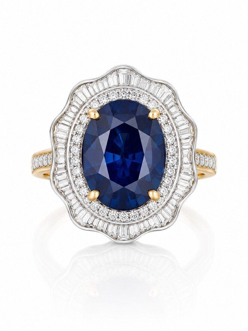 Blue Sapphire Ring, Diamond Jewellery — C.L Khanna Jewellers Amritsar