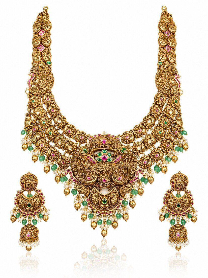 Antique Bridal Haram, Gold Jewellery — C.L Khanna Jewellers Amritsar