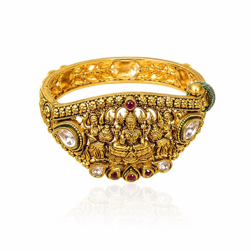 Carved Openwork Bangle, Gold Jewellery — C.L Khanna Jewellers Amritsar
