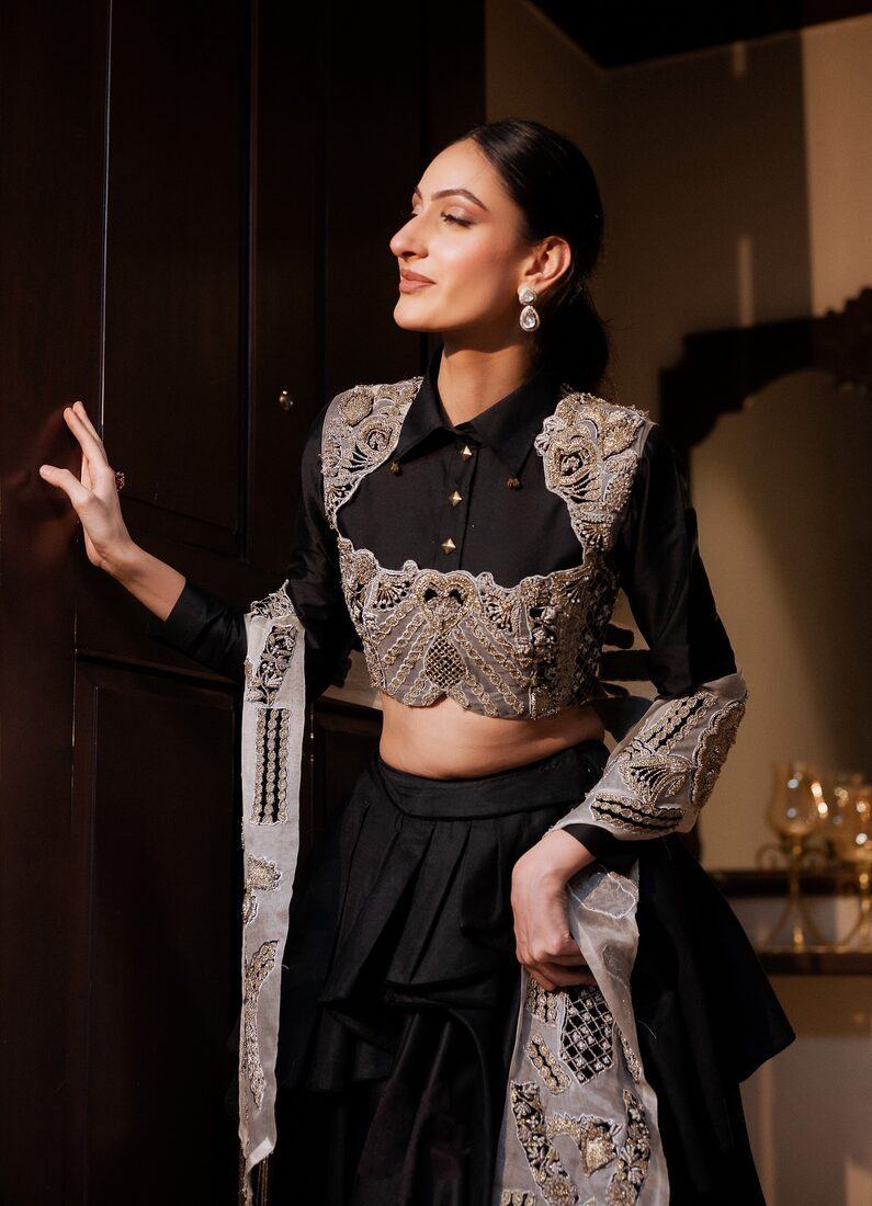 Evening choker editorial
